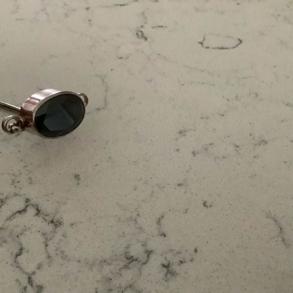 Vintage Haribou black onyx sterling bangle bracelet 925 Scandinavian Danish MCM